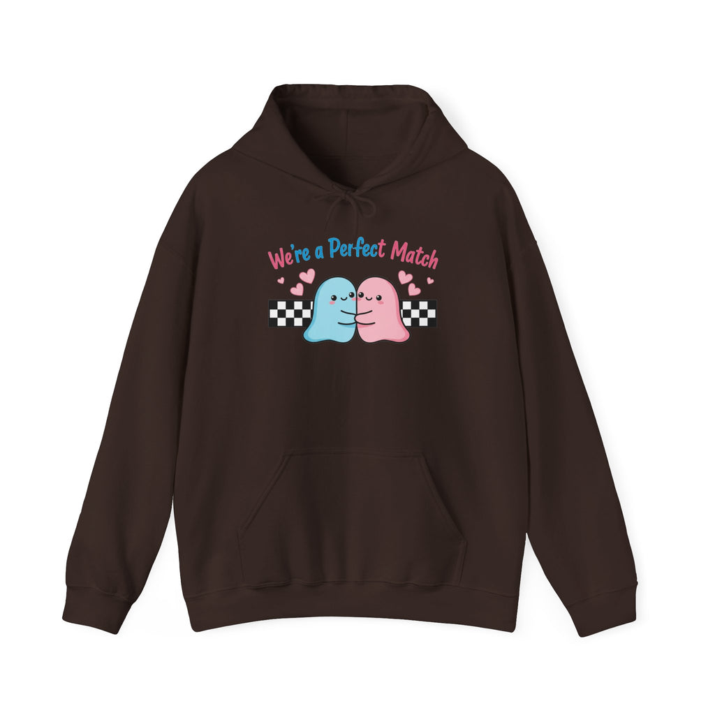 Valentine's Day We're a Perfect Match Hoodie | Cute Ghost Couple