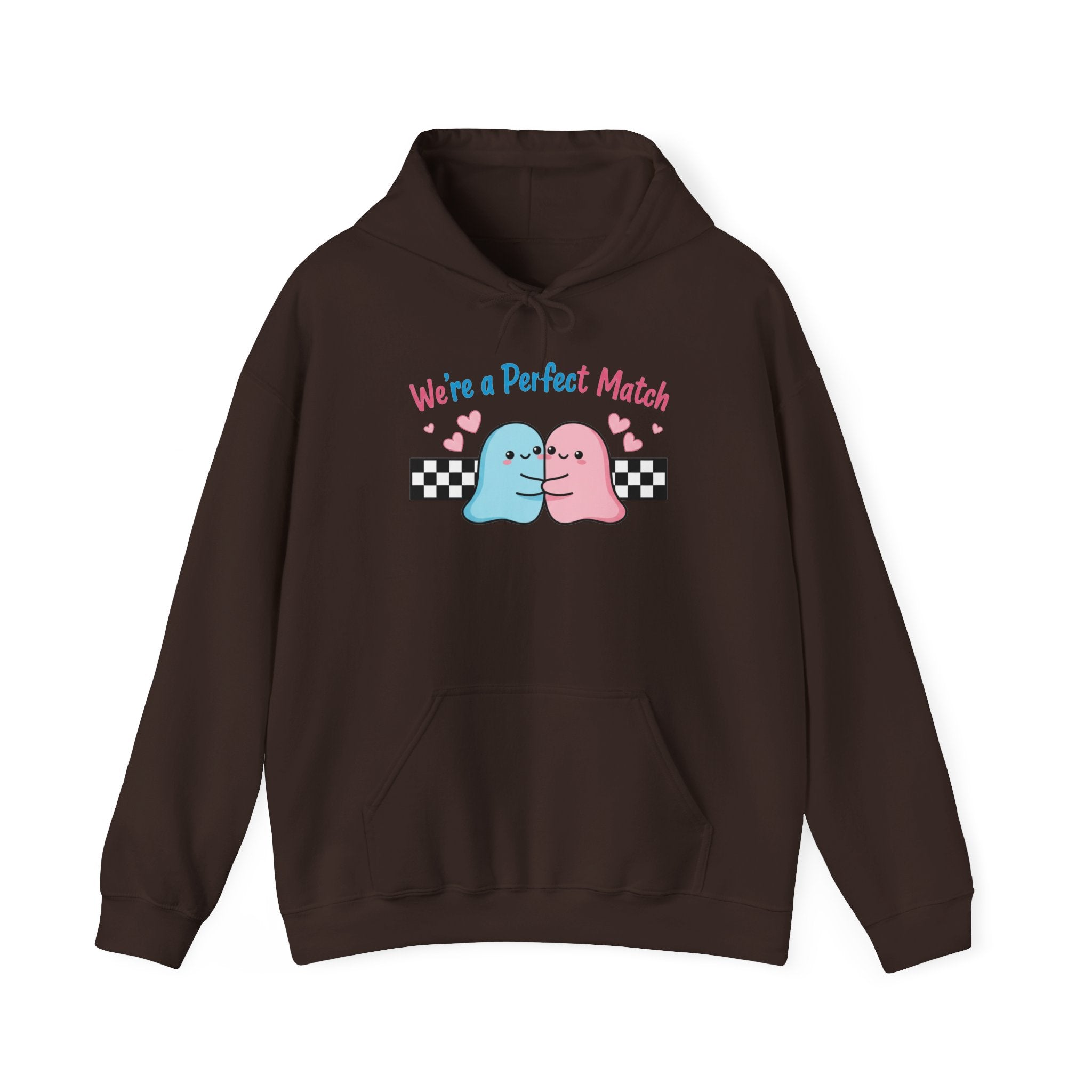 Valentine's Day We're a Perfect Match Hoodie | Cute Ghost Couple