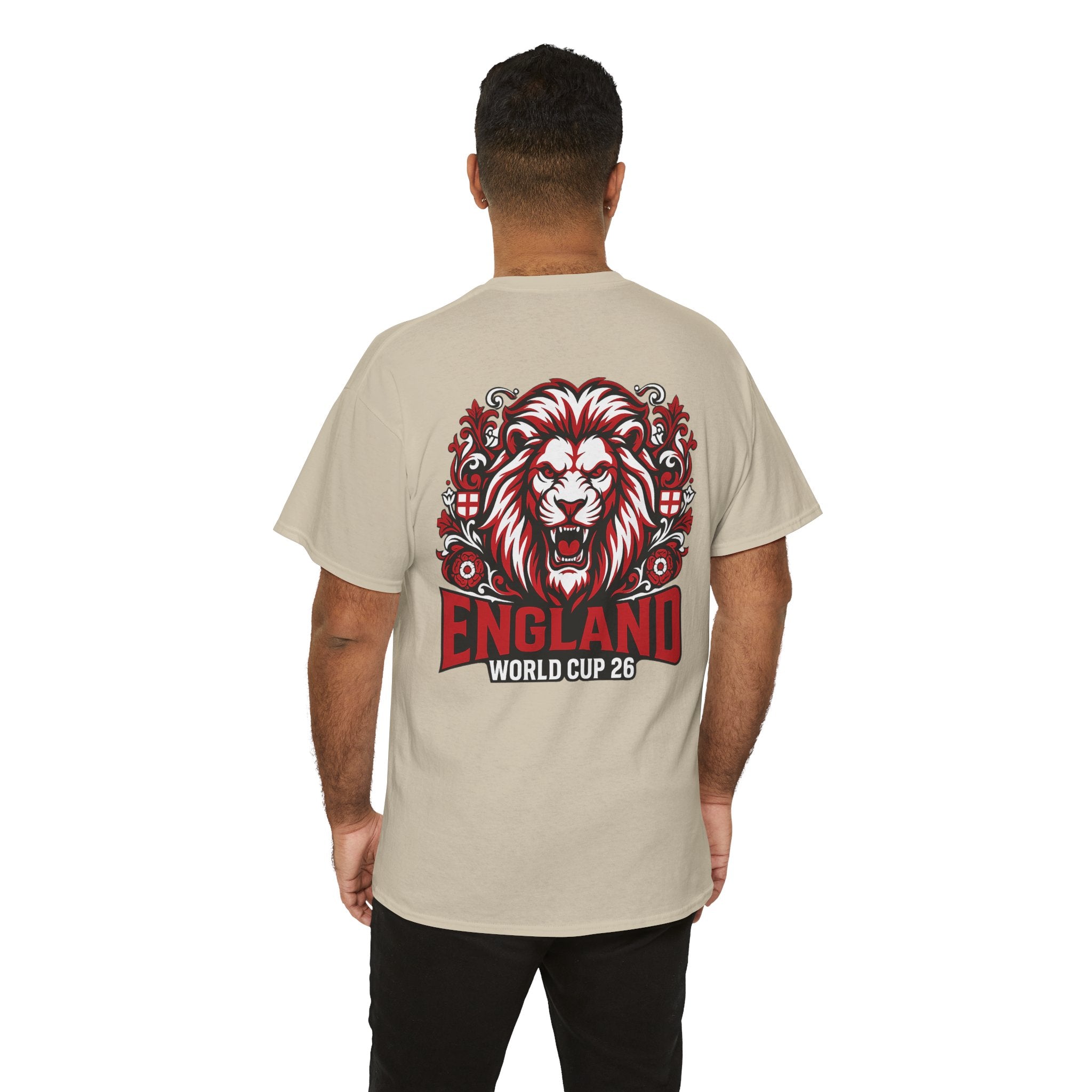 England Lion World Cup 26 T-Shirt | Football Soccer Fan Tee