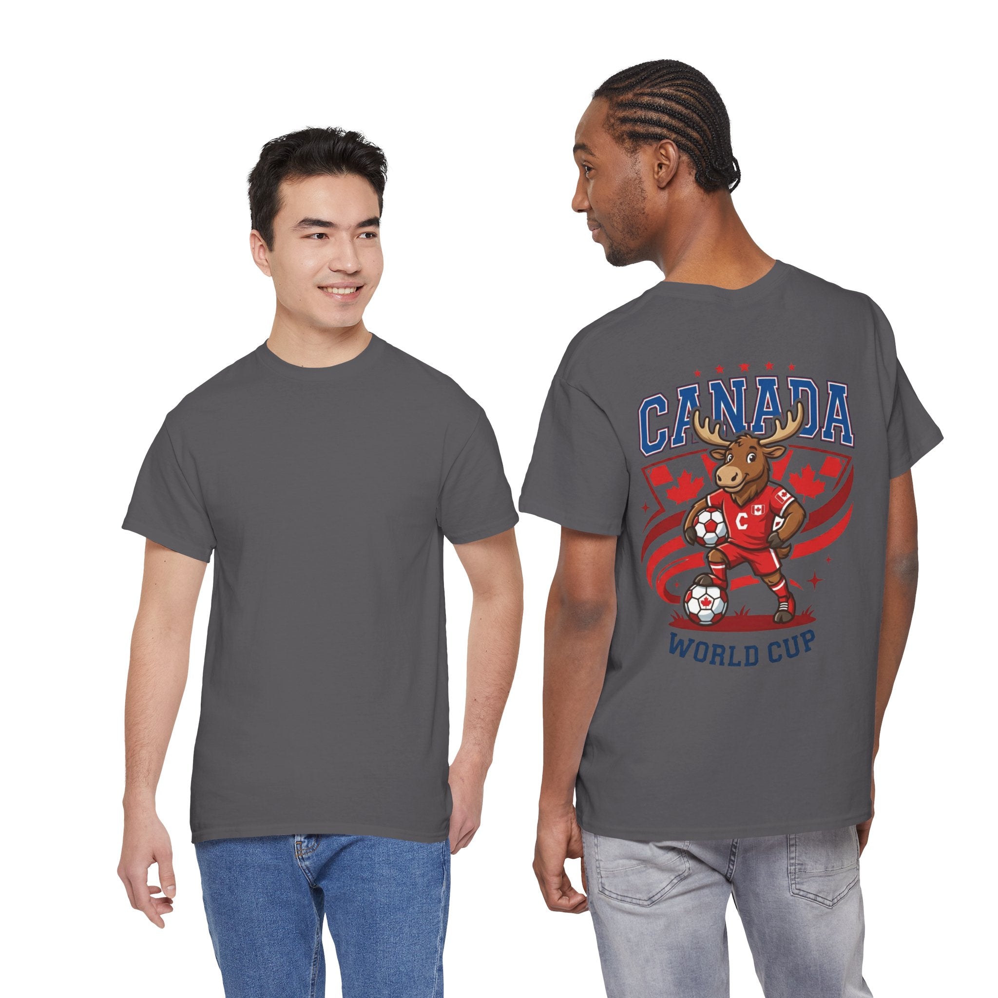 Canada Moose Soccer World Cup Tee | Canadian Flag Football Shirt