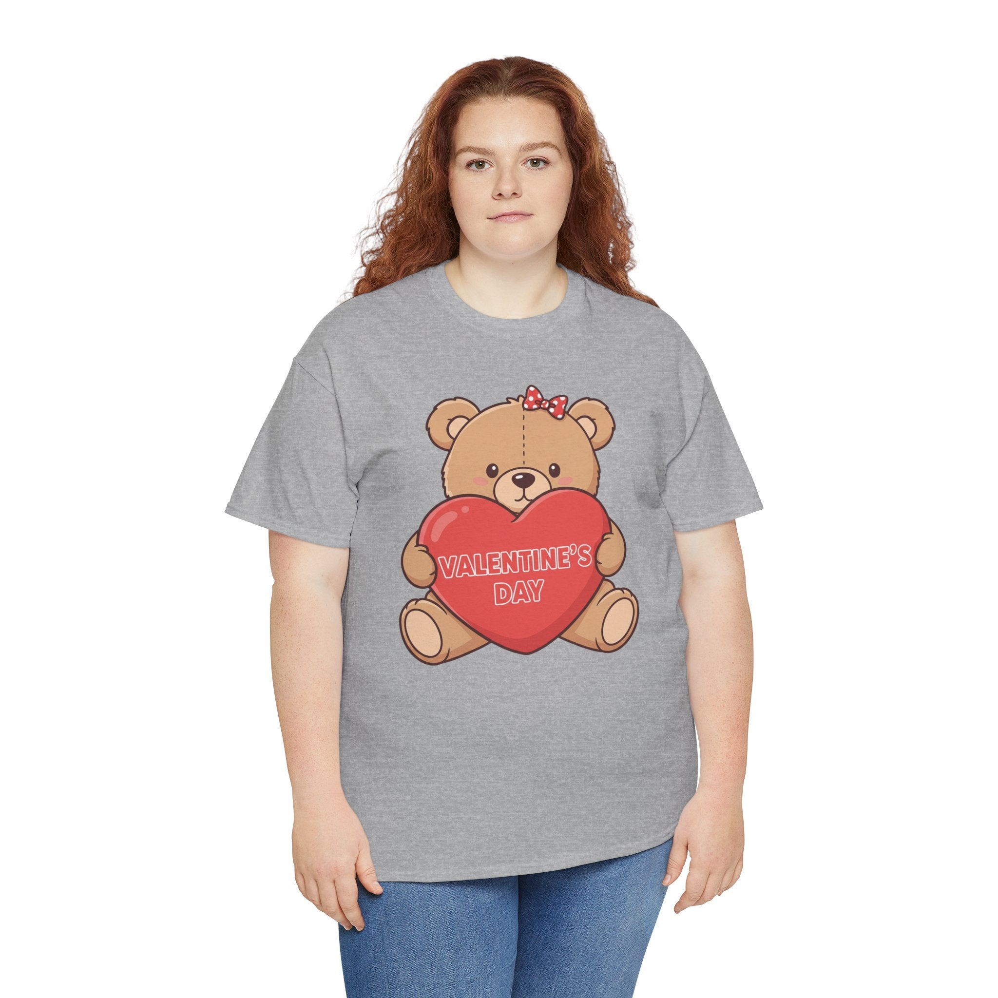 Teddy Bear Holding Heart T-Shirt | Valentine's Day Cute Bear Tee