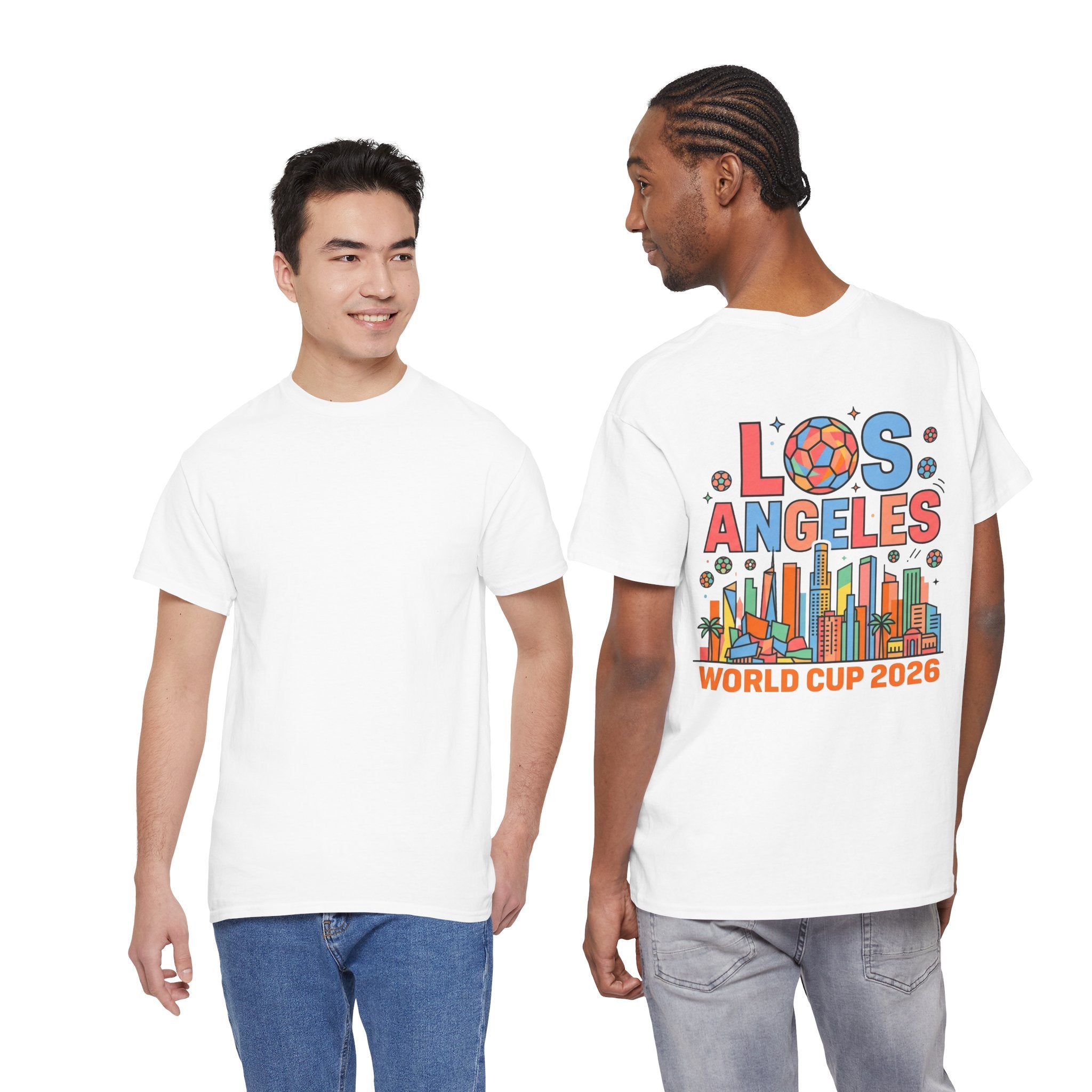Los Angeles Skyline World Cup 2026 Tee | Soccer Ball City Design