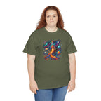 Galaxy Fox, T-Shirt | Cosmic Fox Illustration, Colorful Space Art