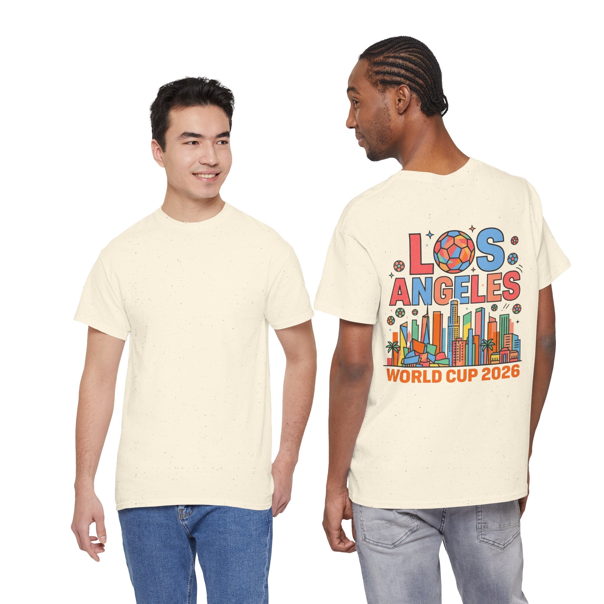 Los Angeles Skyline World Cup 2026 Tee | Soccer Ball City Design