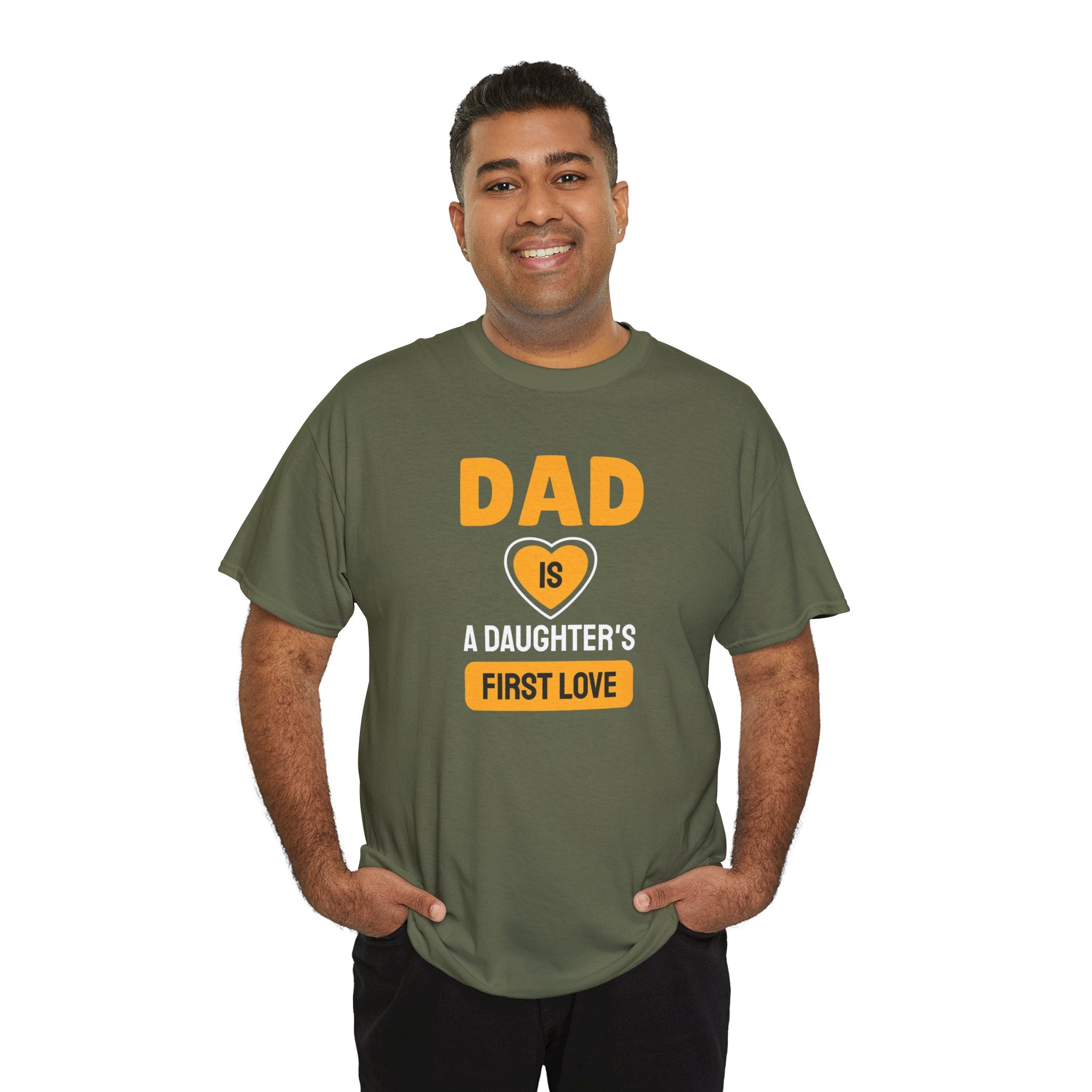 Dad is a Daughter's First Love T-Shirt | Father Daughter Quote Tee