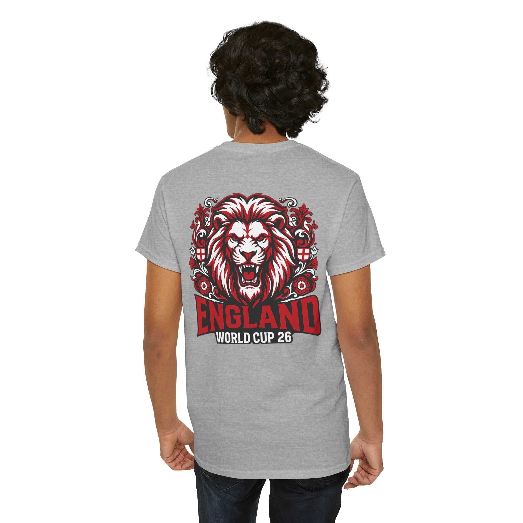 England Lion World Cup 26 T-Shirt | Football Soccer Fan Tee