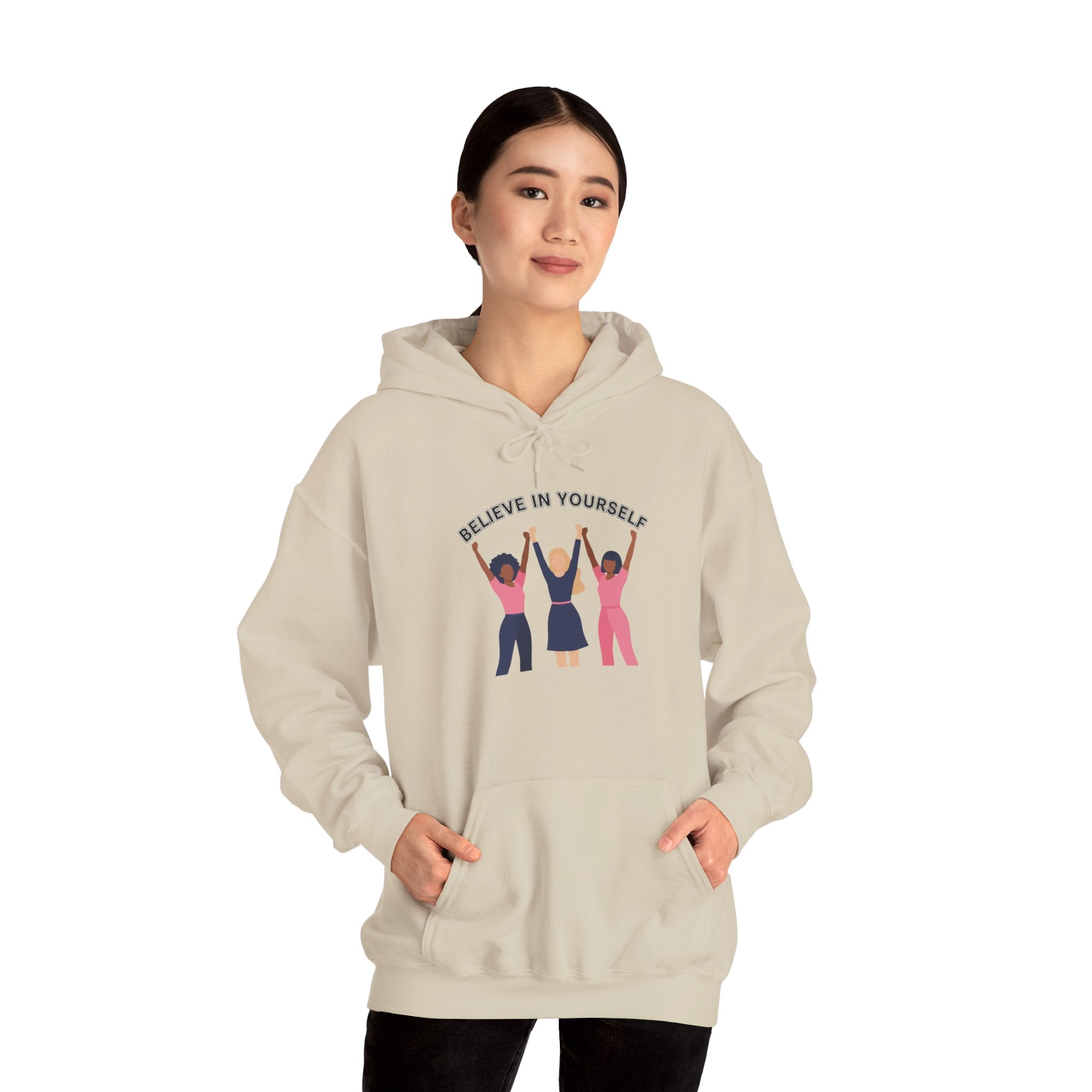 Believe in Yourself Hoodie | Women Empowerment Trio Illustration