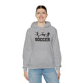 Soccer Silhouette Players Hoodie | Soccer Hooded Sweatshirt