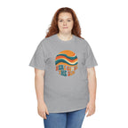 Here Comes The Sun T-Shirt | Retro Sun Waves Graphic Tee