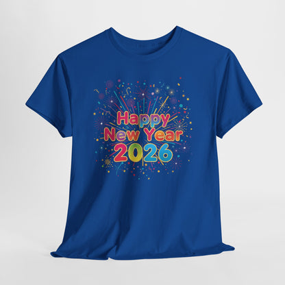 Happy New Year 2026 Unisex Heavy Cotton Tee