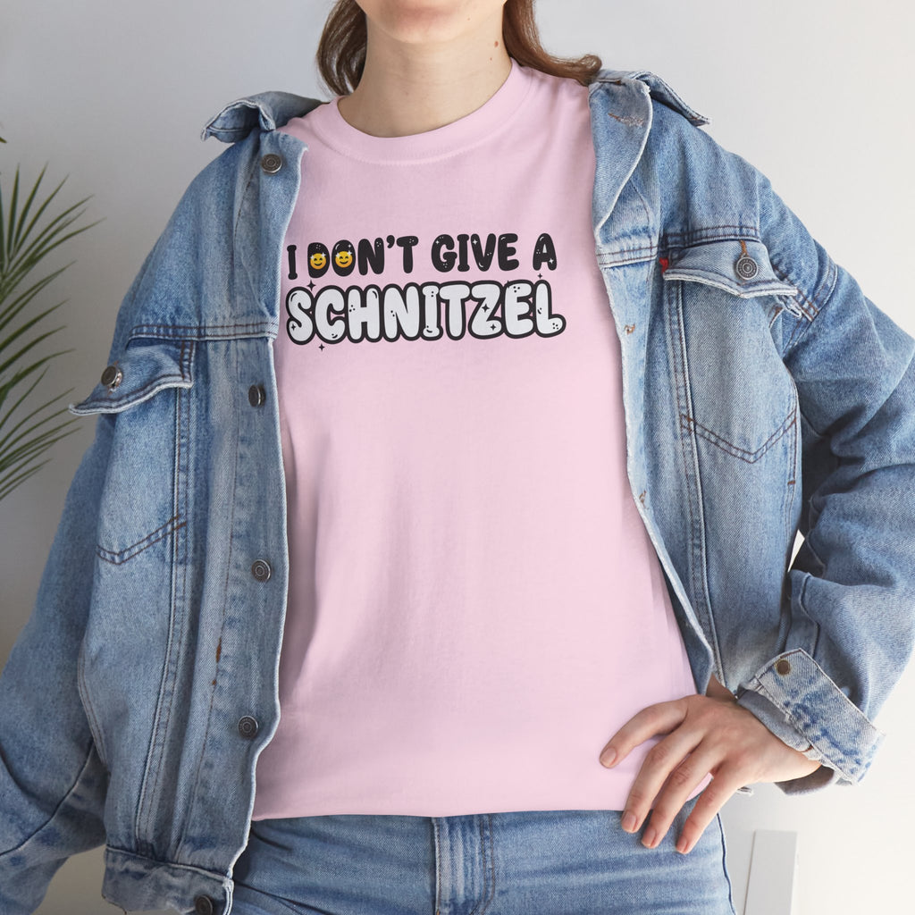 I Don't Give a Schnitzel T-Shirt | Funny Food Phrase Tee