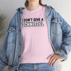 I Don't Give a Schnitzel T-Shirt | Funny Food Phrase Tee