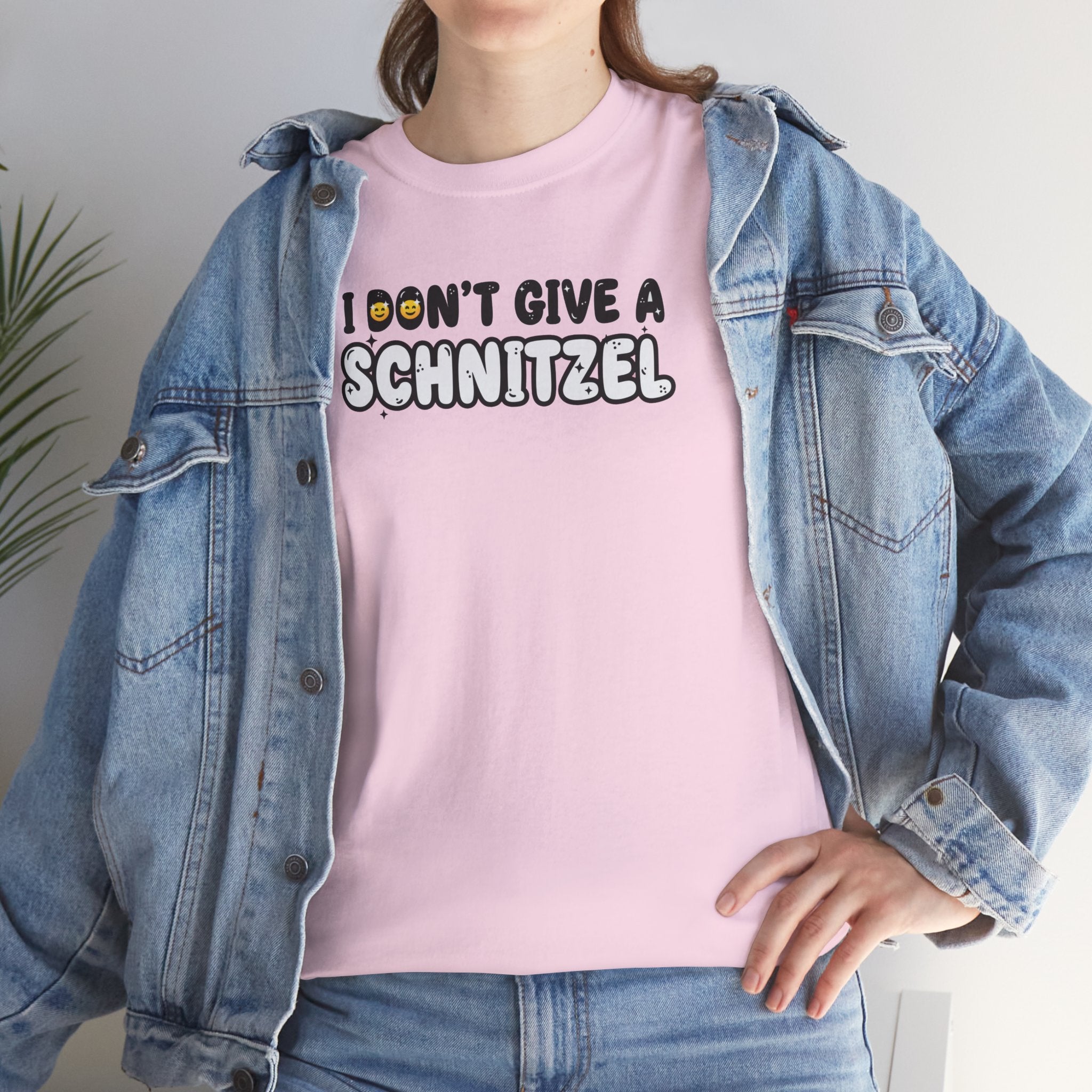 I Don't Give a Schnitzel T-Shirt | Funny Food Phrase Tee