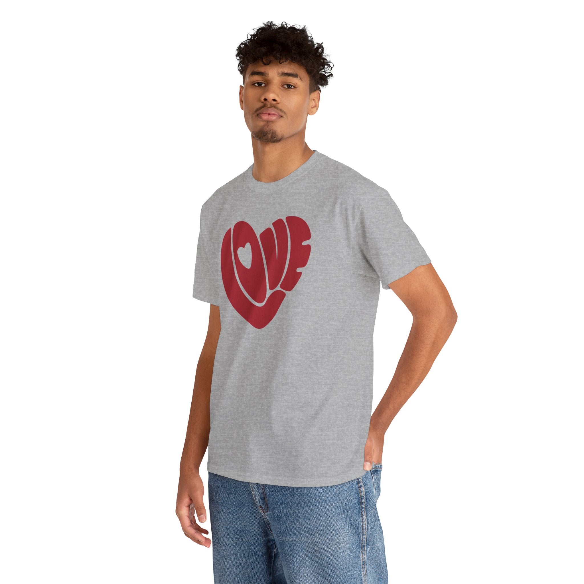 Valentine's Day Retro Love Heart Graphic T-Shirt
