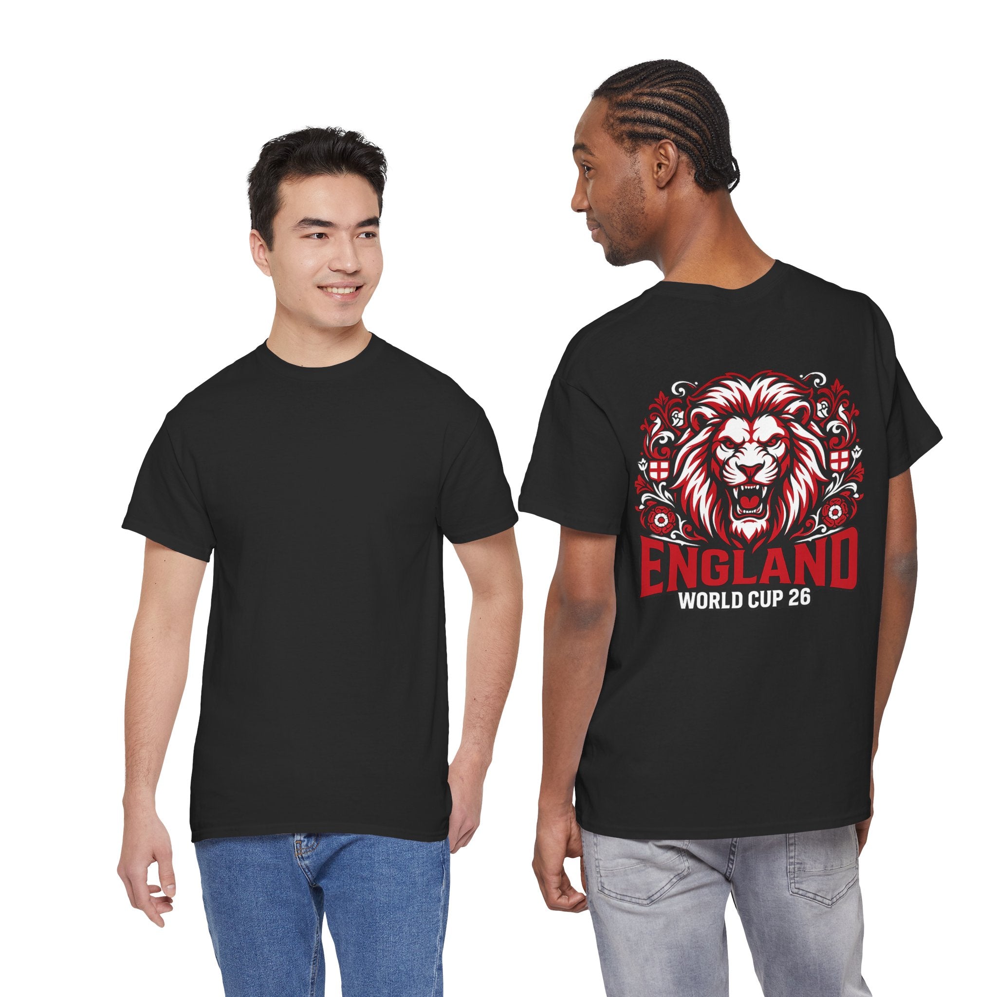 England Lion World Cup 26 T-Shirt | Football Soccer Fan Tee