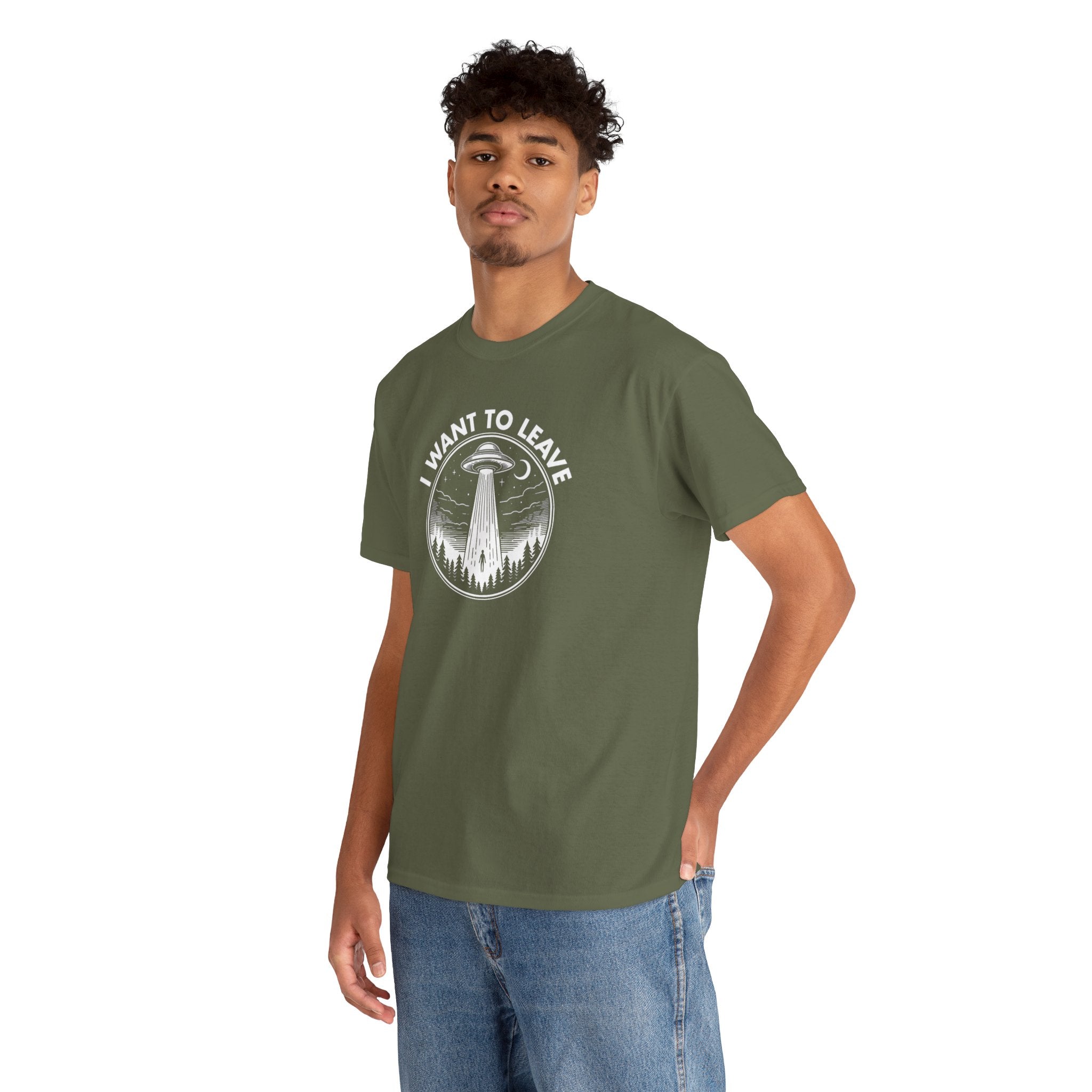 I Want To Leave UFO Abduction Tee | Alien Spaceship Shirt