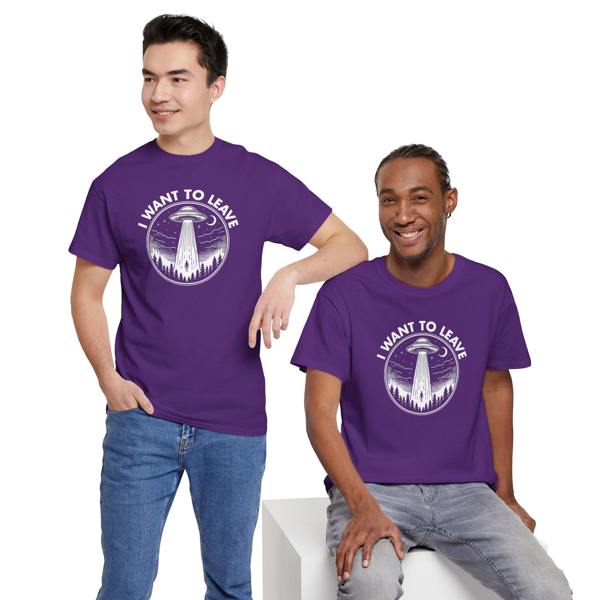 I Want To Leave UFO Abduction Tee | Alien Spaceship Shirt