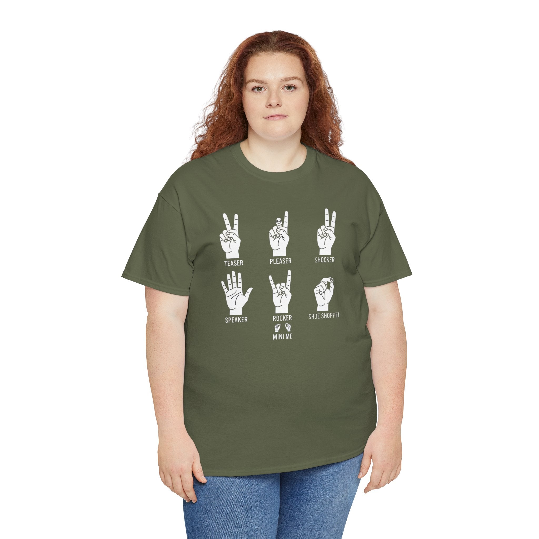 Hand Gesture Illustration T-Shirt | Sign Language Inspired Graphic Tee