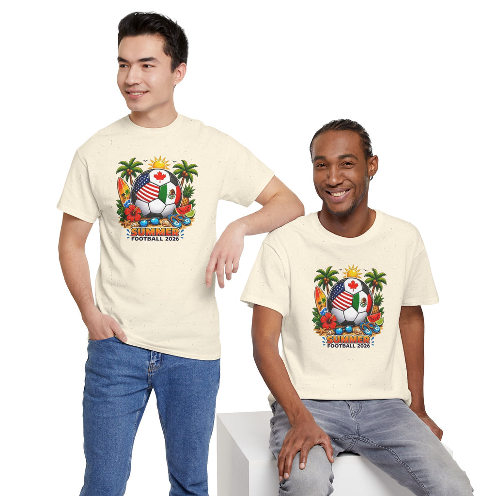 Tropical Soccer Ball Tee | Canada Flag Football 2026