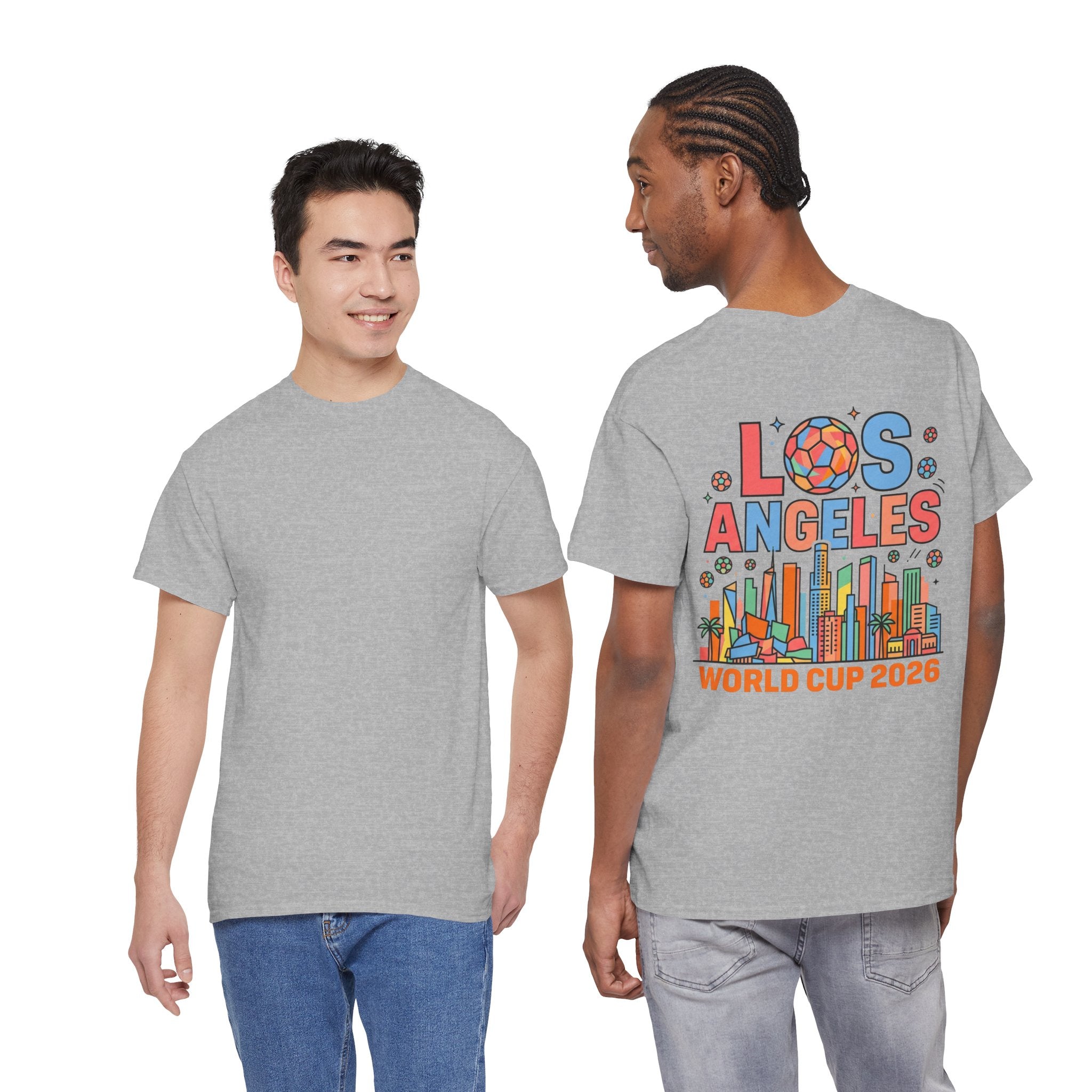 Los Angeles Skyline World Cup 2026 Tee | Soccer Ball City Design