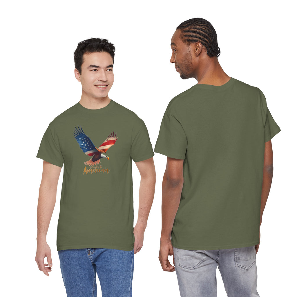 American Flag Bald Eagle T-Shirt | Patriotic USA Graphic Tee Memorial Day