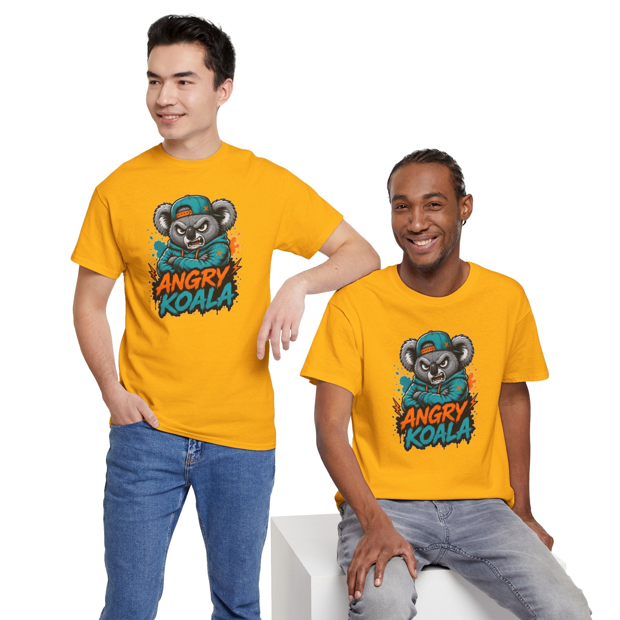 Angry Koala graphic tee | Koala mascot illustration shirt
