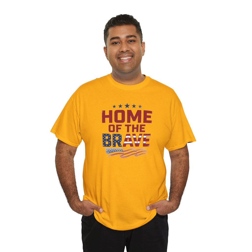 Home of the Brave T-Shirt | American Flag Patriotic Tee