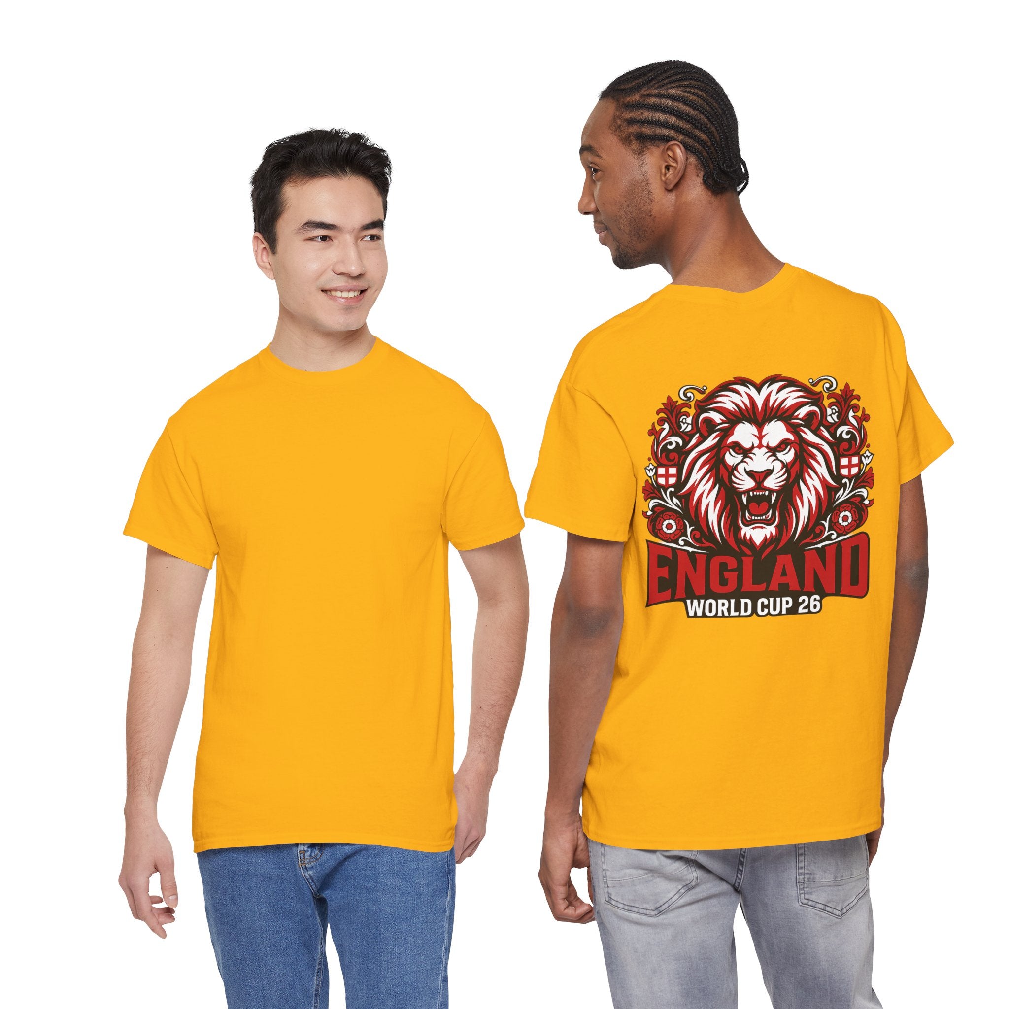 England Lion World Cup 26 T-Shirt | Football Soccer Fan Tee