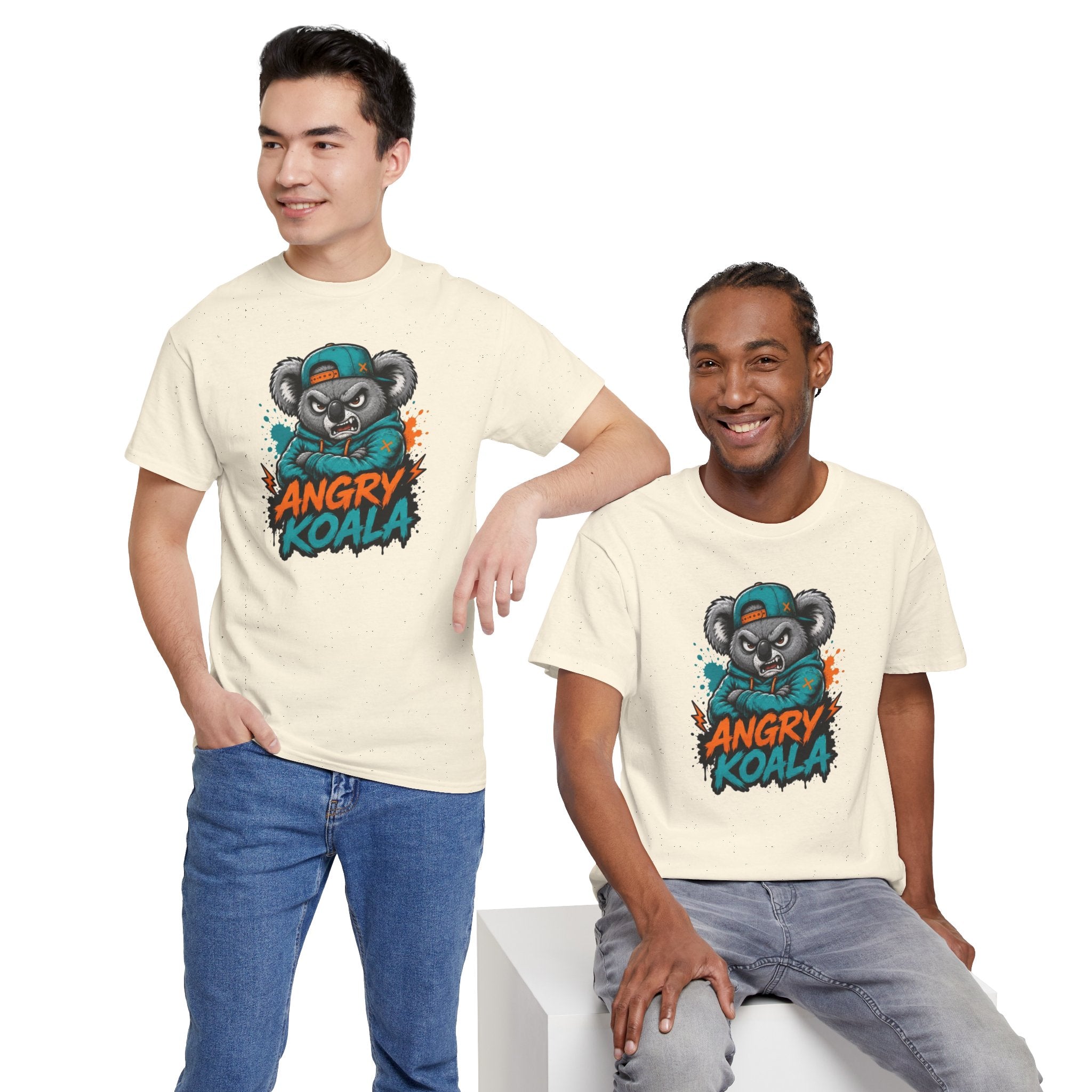 Angry Koala graphic tee | Koala mascot illustration shirt