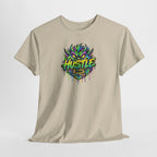 Neon Monster Face Hustle Tee | Graphic T-Shirt, Streetwear Drip