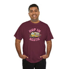Hop In Bestie Van graphic tee | Retro camper, cute pastel design