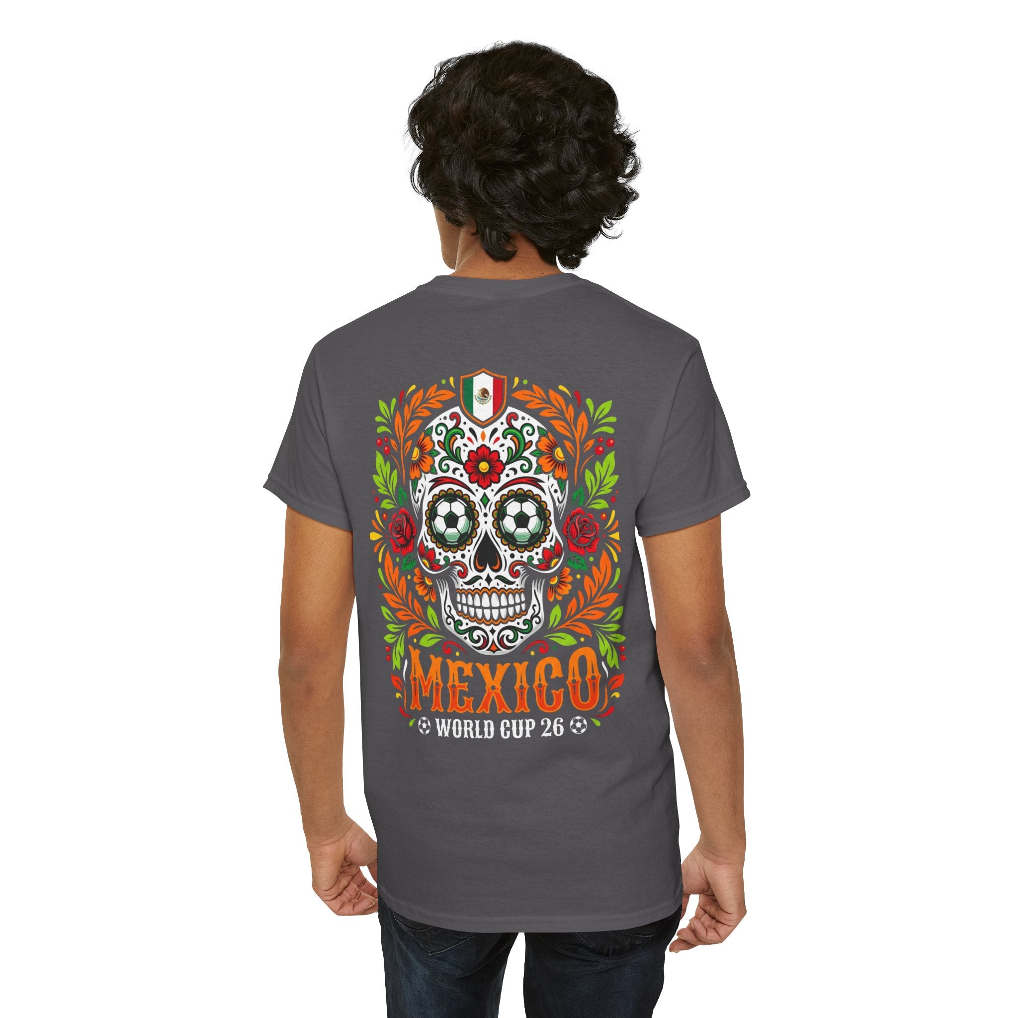Sugar Skull Mexico World Cup Tee | Day of the Dead Football Shirt
