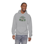 Lucky Cat with Shamrocks Hoodie | St. Patrick's Day Lucky Kitty sweatshirt
