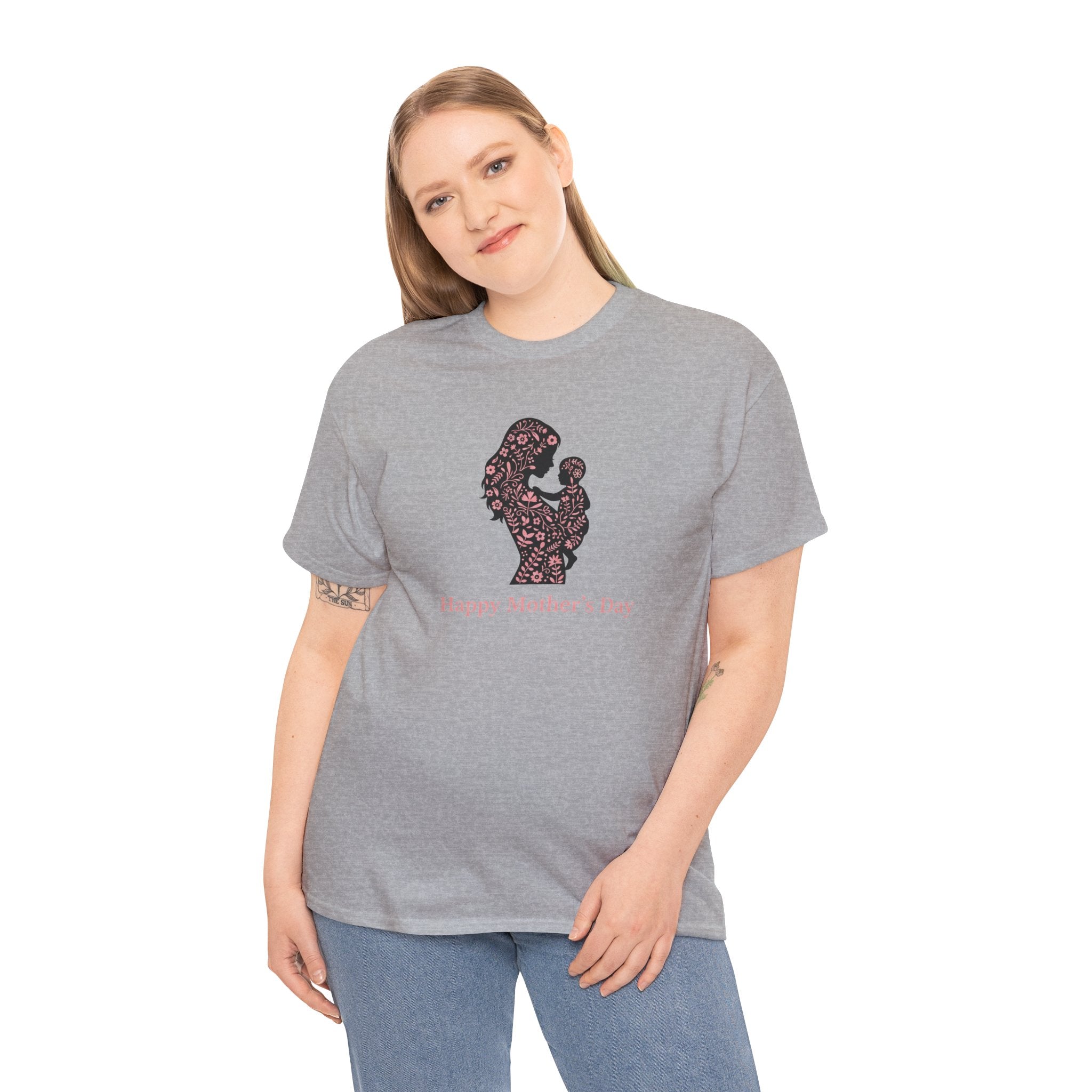 Floral Mother's Day Hand Illustration T-Shirt | Mother's Day Tee