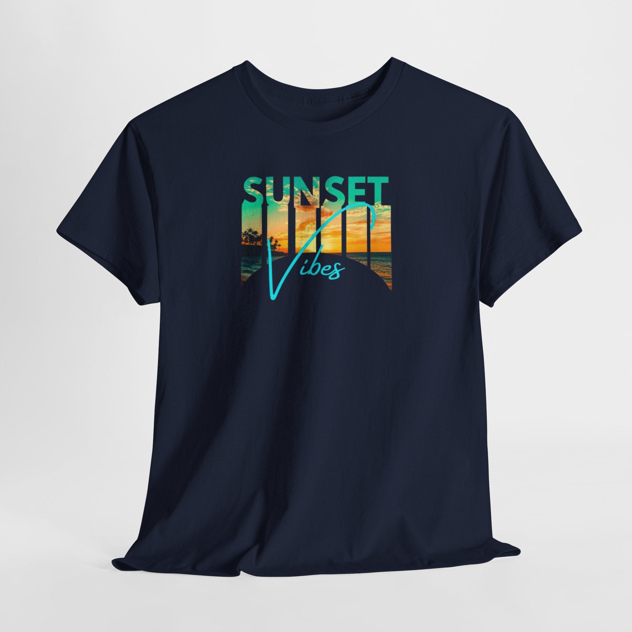 Sunset Vibes Tee | Beach Sunset Graphic T-Shirt