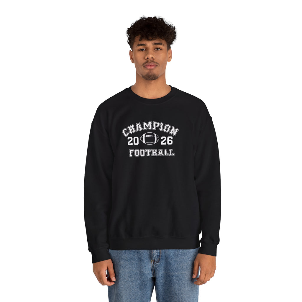 Football Champion Sweatshirt | Trophy Laurel Crewneck