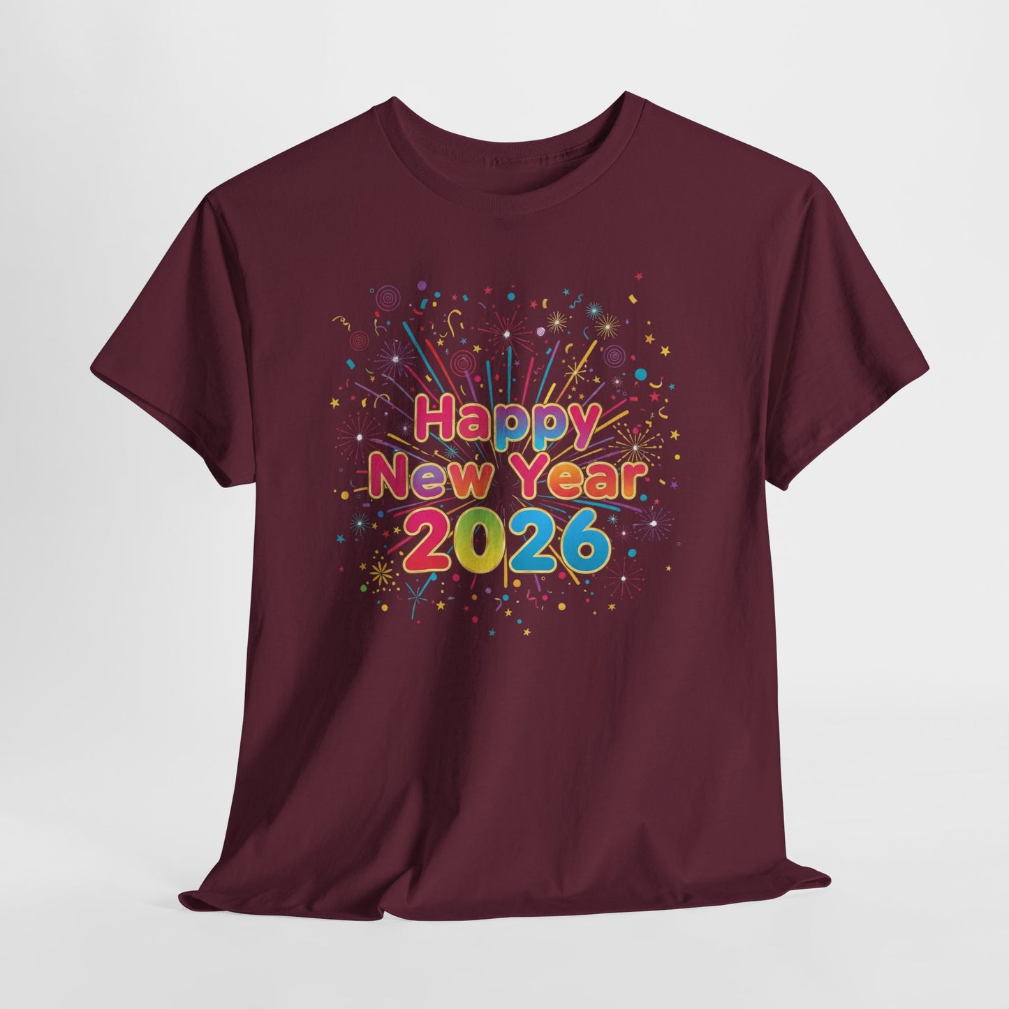 Happy New Year 2026 Unisex Heavy Cotton Tee