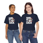 Hands Off My Sack Santa T-Shirt | Funny Christmas Holiday Tee