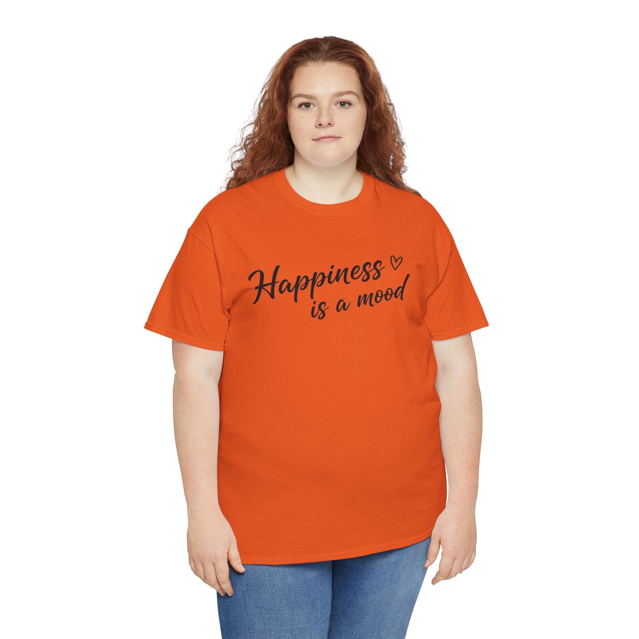 Happiness is a Mood T-Shirt | Script Heart Design