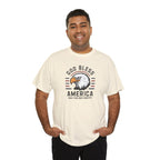 God Bless America Eagle Memorial Day Tee | Patriotic USA Flag Stripes