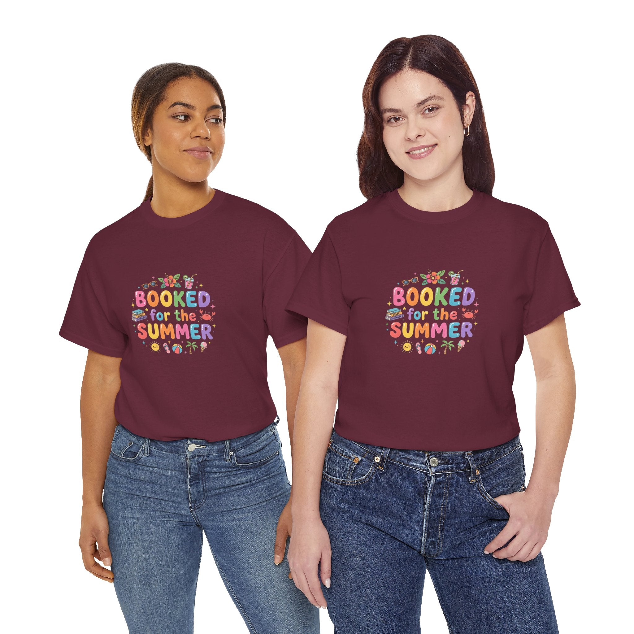 Booked for the Summer T-Shirt | Vacation Reading Tee, Beach Novel Shirt
