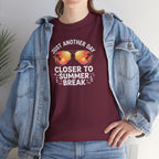 Just Another Day Closer to Summer Break T-Shirt | Peach Sunglasses School Vibes