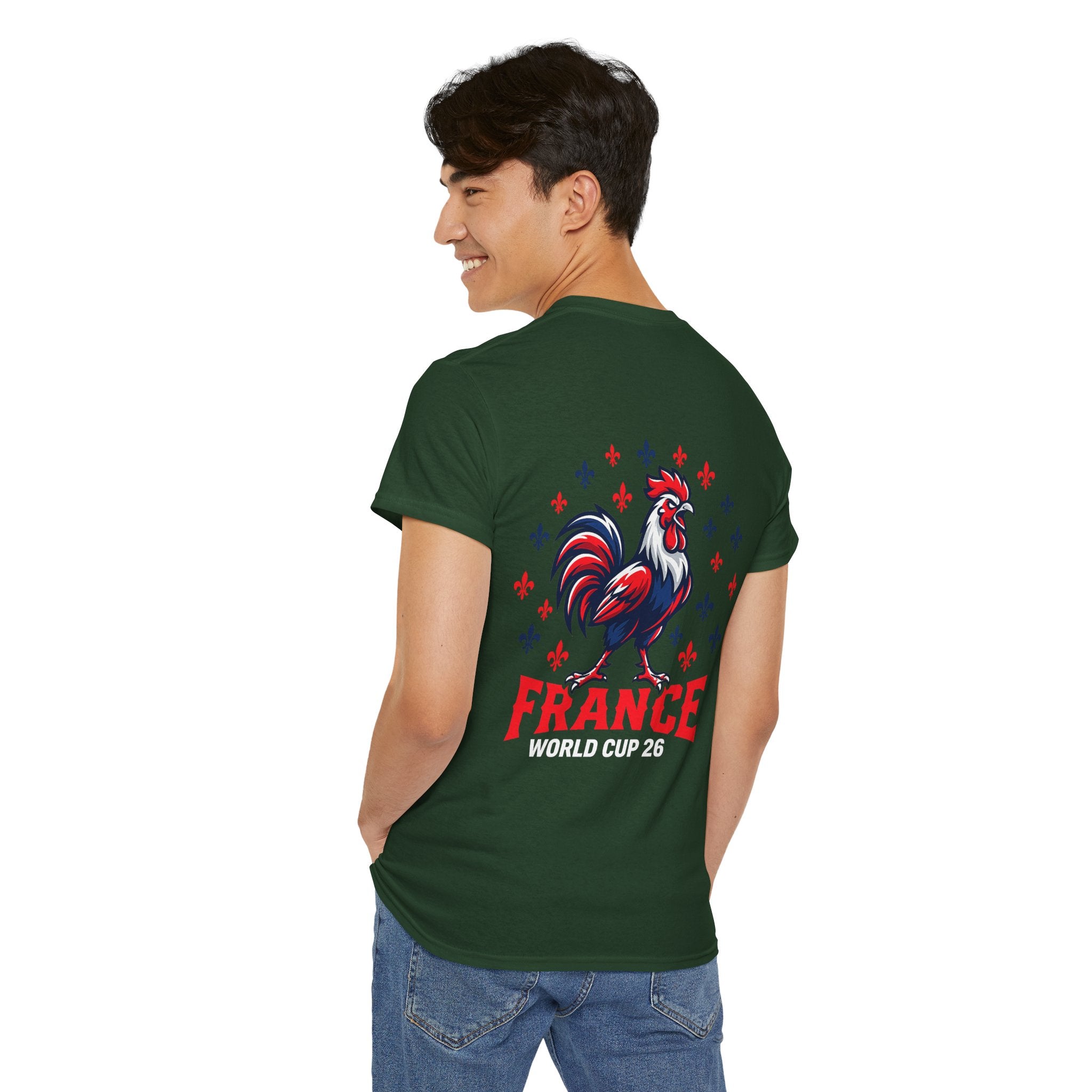 France Rooster World Cup 26 T-Shirt | French Soccer Fan Tee