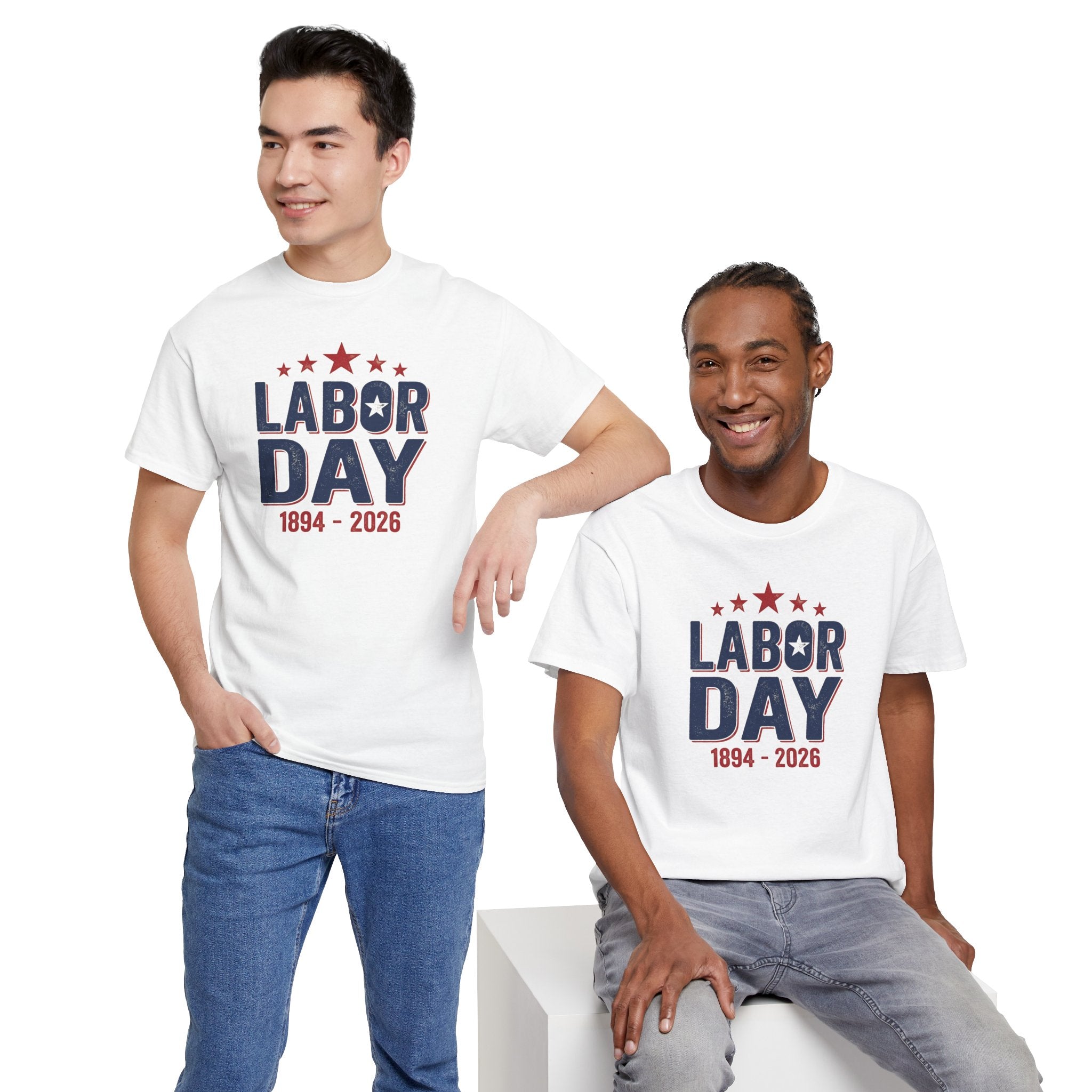 Labor Day 1894-2026 T-Shirt | Patriotic Stars America Holiday Tee