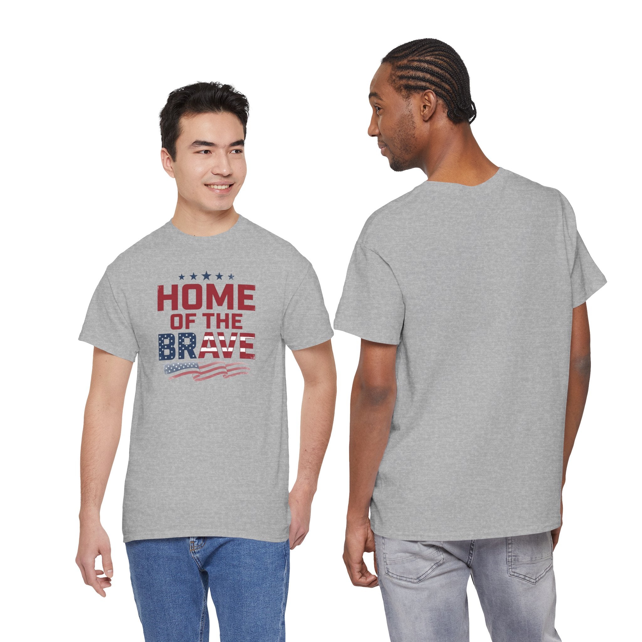 Home of the Brave T-Shirt | American Flag Patriotic Tee