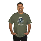 I Survived on Earth Alien Octopus Tee | Space Helmet Illustration