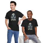 I Survived on Earth Alien Octopus Tee | Space Helmet Illustration