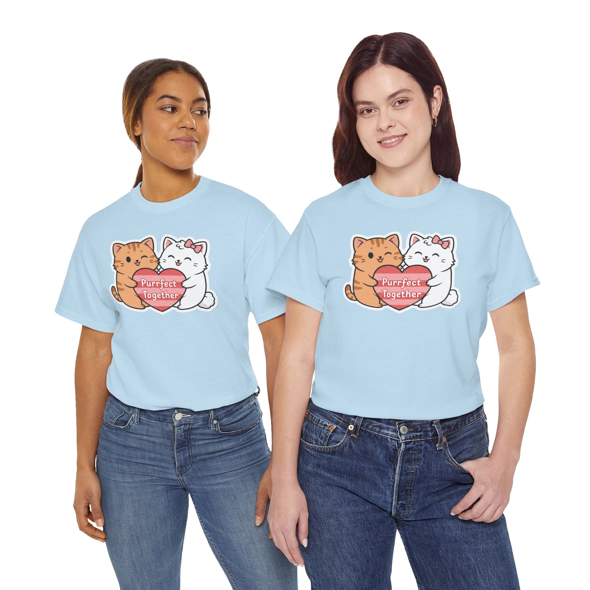 Love & Kittens: Purrfect Together Valentine's Day T-shirt