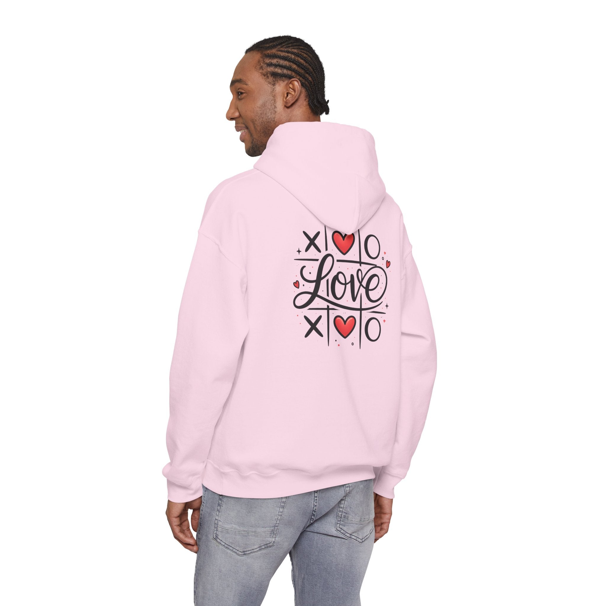 Valentine's Day Love Hoodie | Tic-Tac-Toe Design