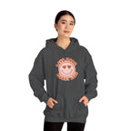 Valentine's Day Love More Worry Less Hoodie | Heart Eyes Smiley